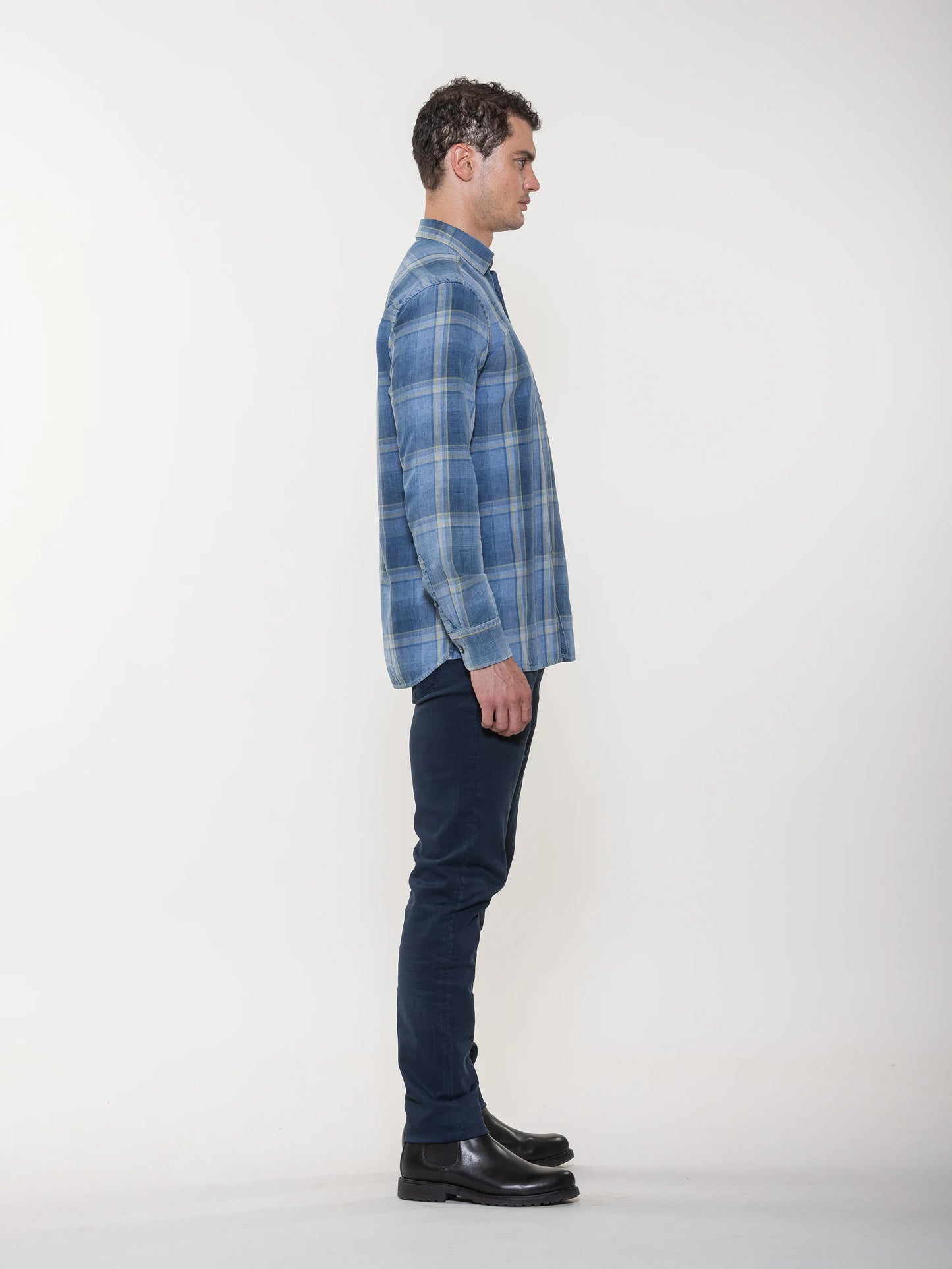 Plaid Denim Shirt
