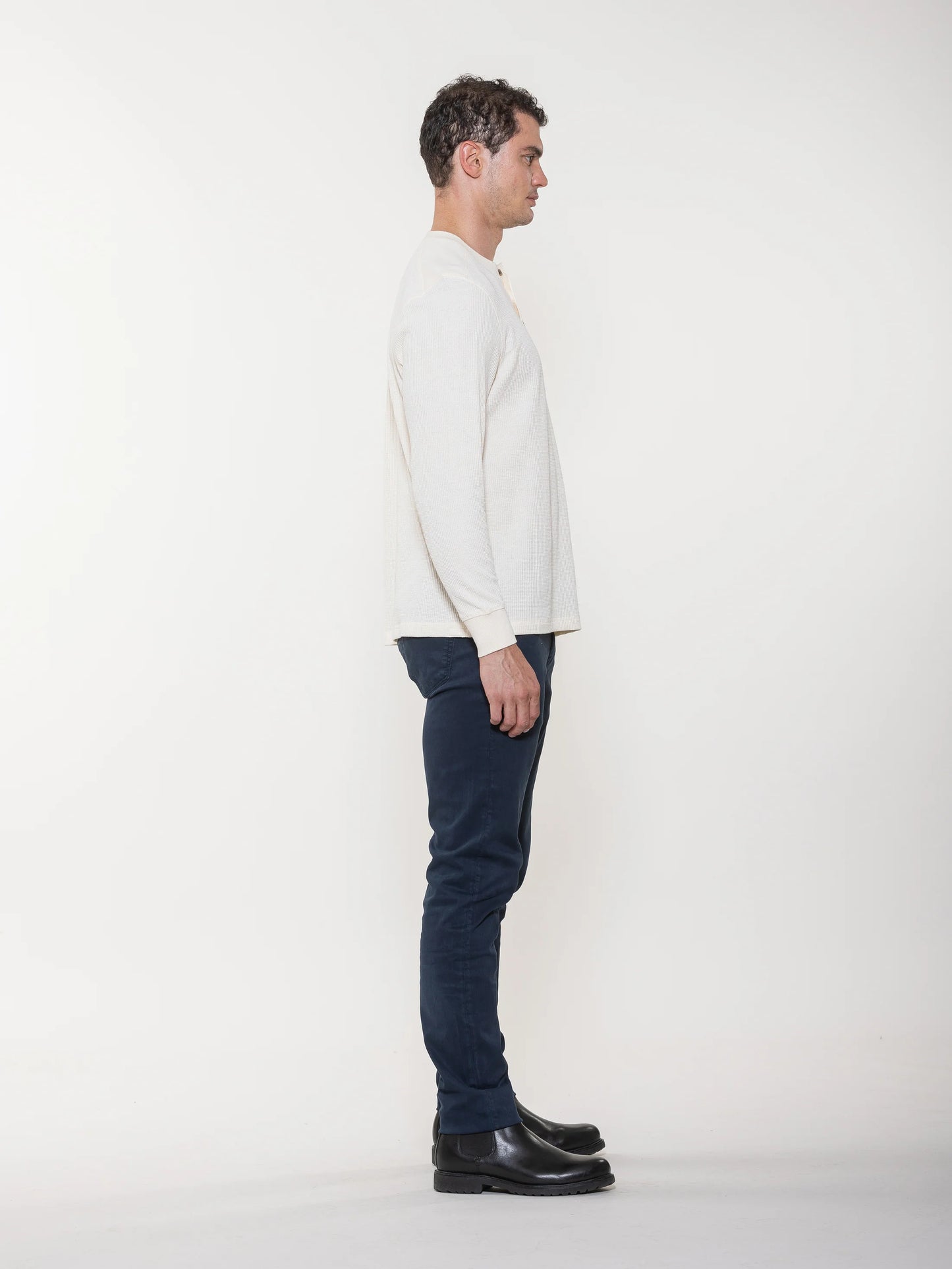 Waffle Long Sleeve Henley