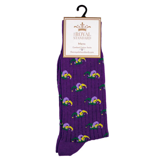 Mardi Gras Jester Socks