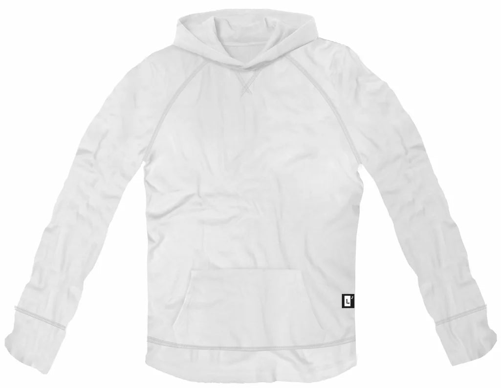 Lightweight Hoodie | 100% Pima Cotton - Whiteout