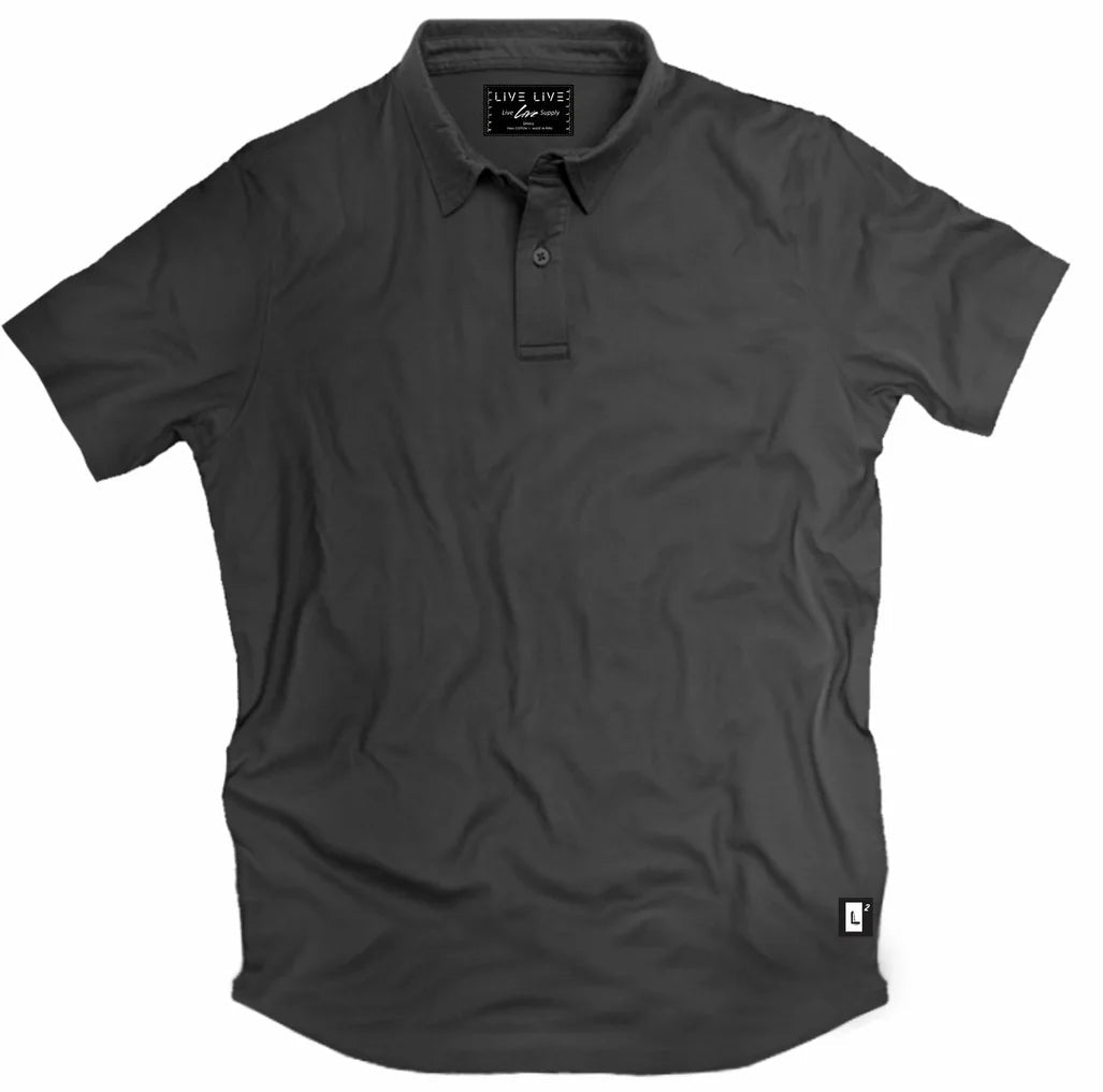 The 2 Button Polo - Blackout