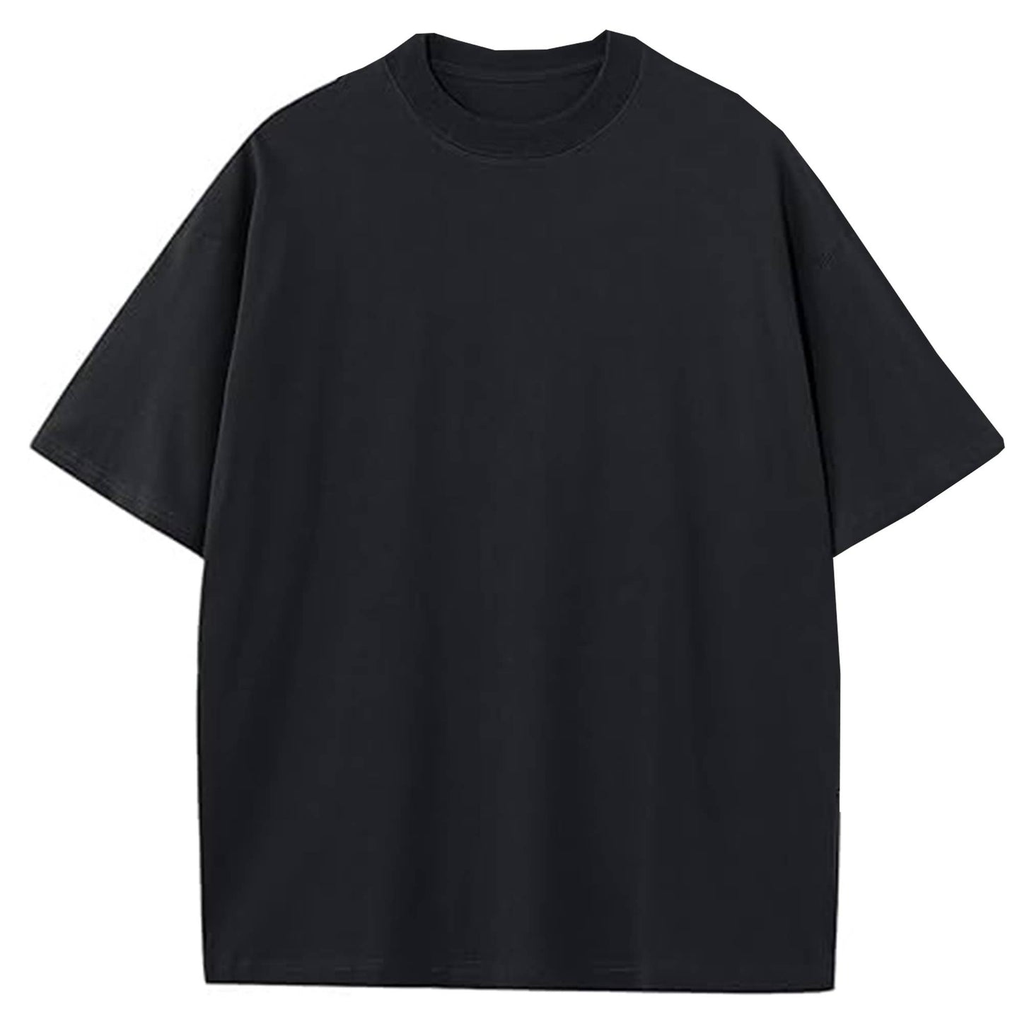 Men’s Oversized Heavyweight Cotton T-Shirt - Black