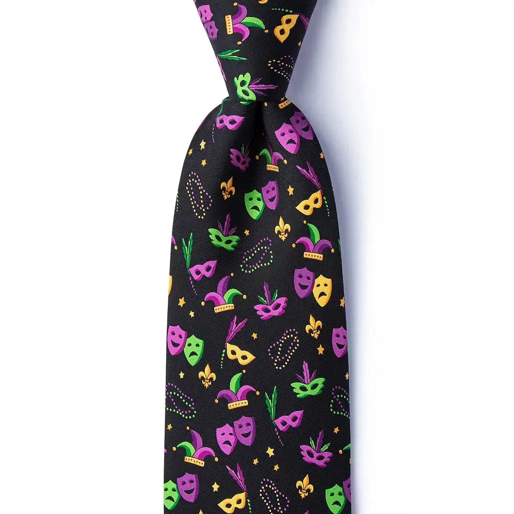 Mardi Gras Masquerade Tie