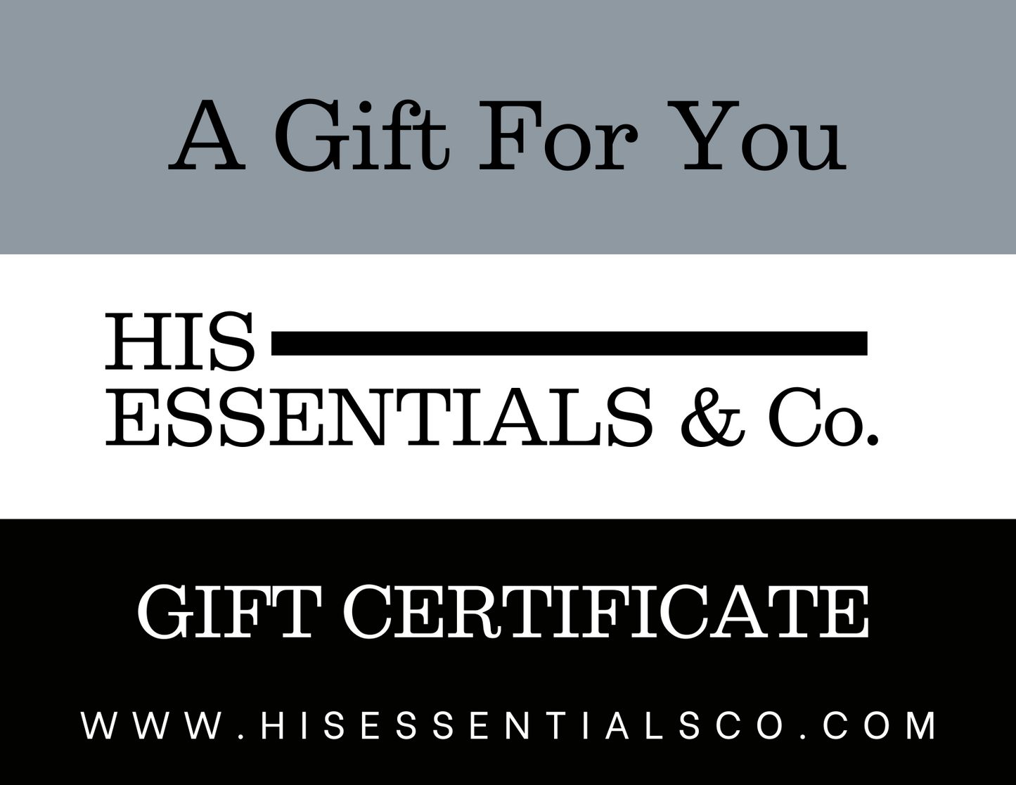 His Essentials & Co. Gift Card