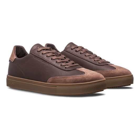 Clae Deane Court Sneaker in Java / Deep Taupe / Dark Gum