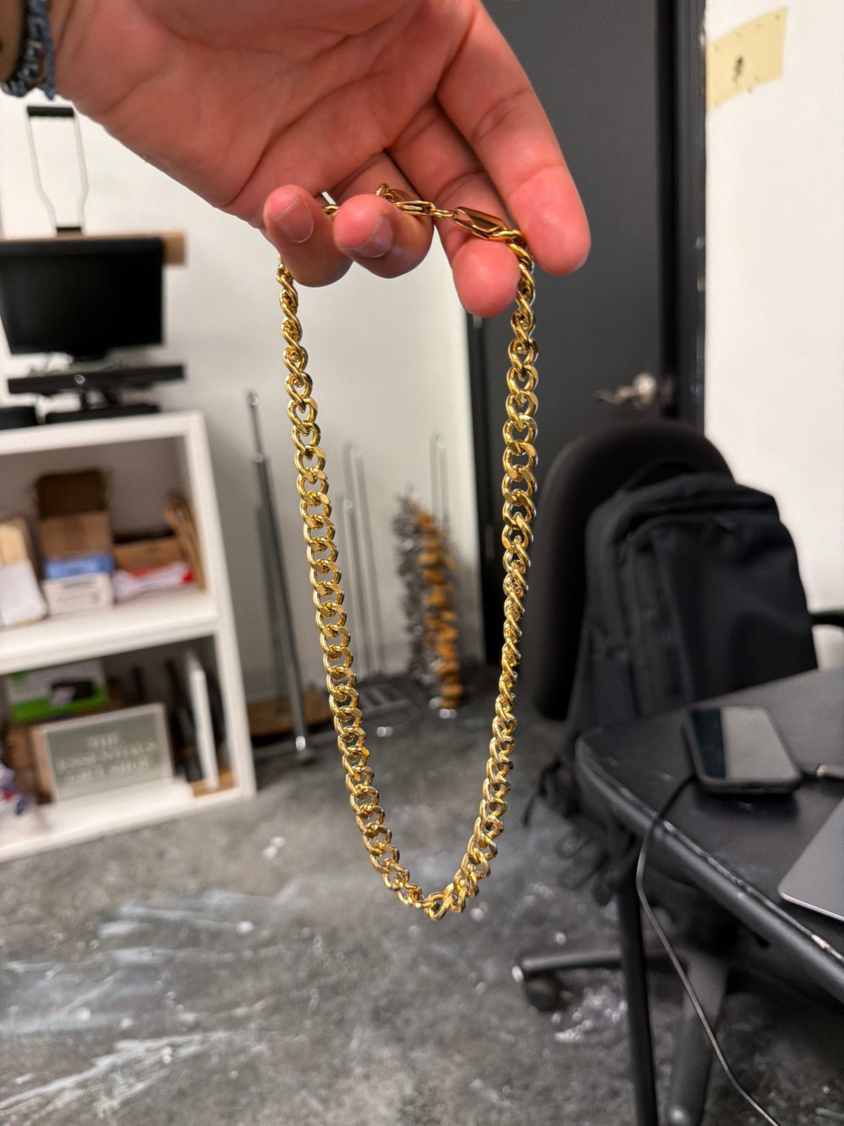 Camden Cuban Chain Necklace – Gold