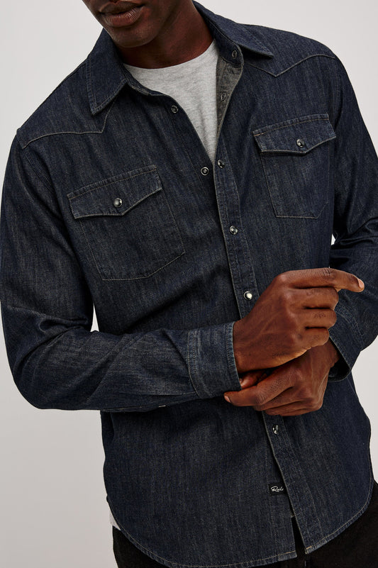 Roy Denim Snap Button Up