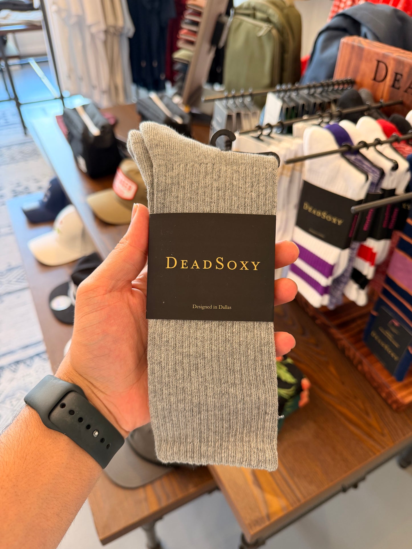 DeadSoxy Men’s Grey Crew Socks