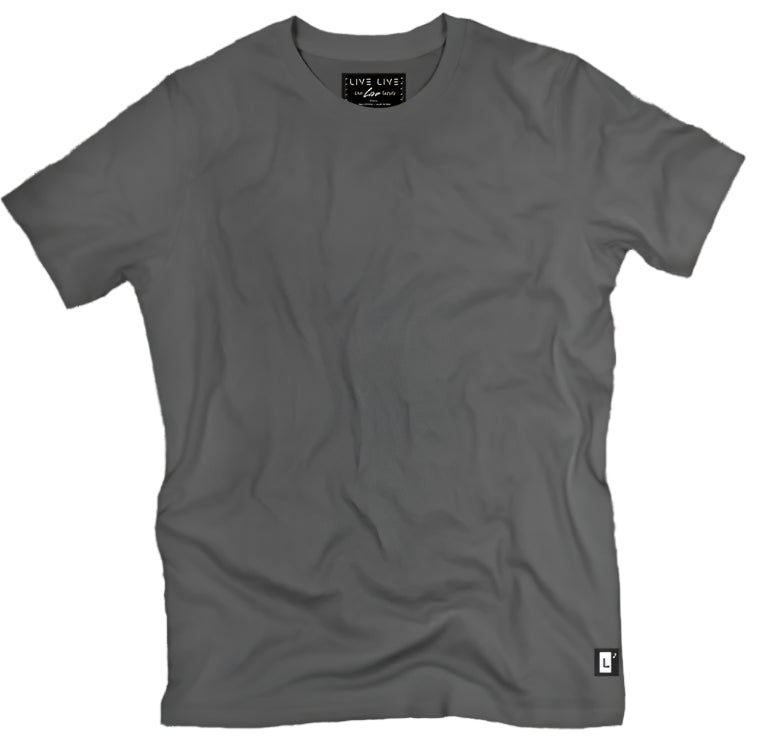Solid Crew Tee - Grey Skies
