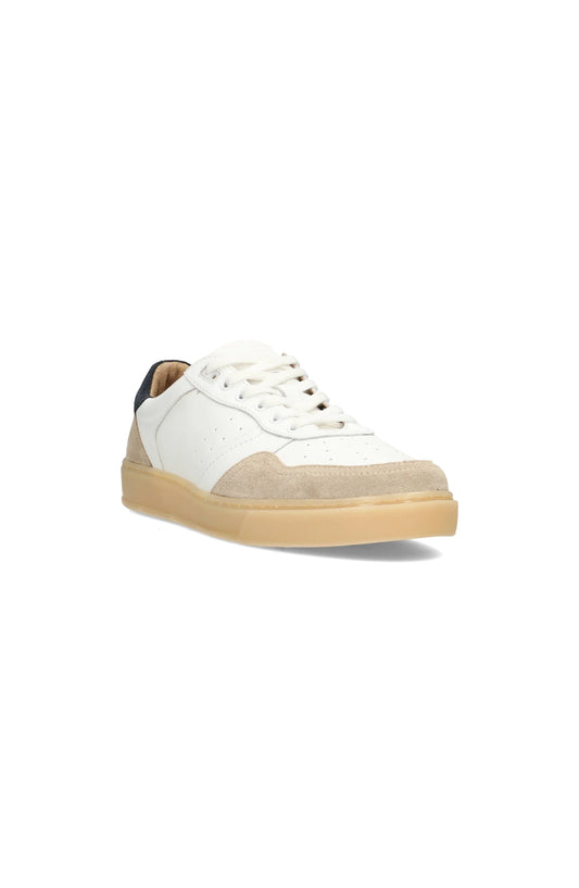 Titan Leather Suede Sneaker - Taupe/White