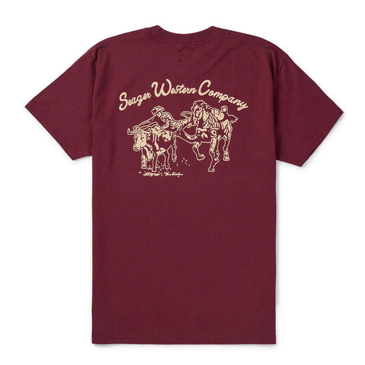 Los Rios Tee - Burgundy