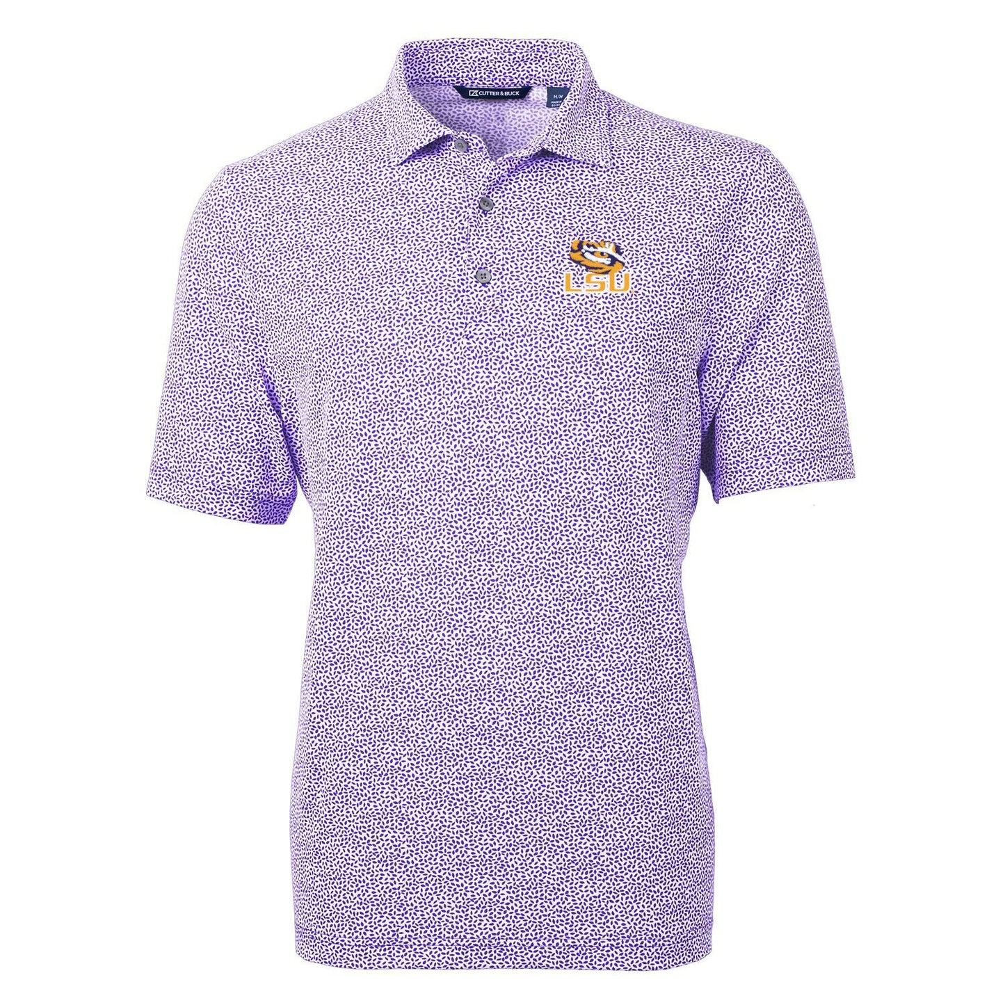 LSU Tigers Virtue Botanical-Print Polo – College Purple