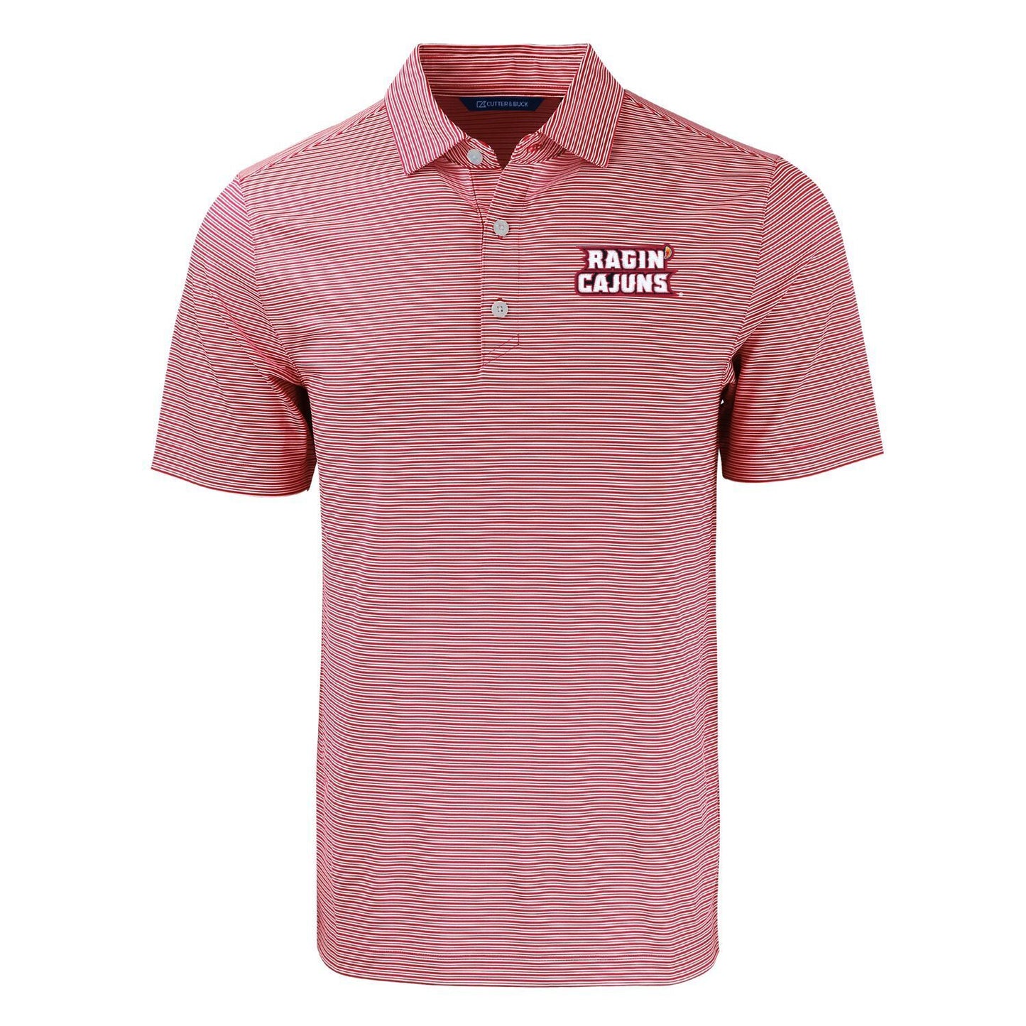 Louisiana Ragin’ Cajuns Forge Double-Stripe Polo – Red/White