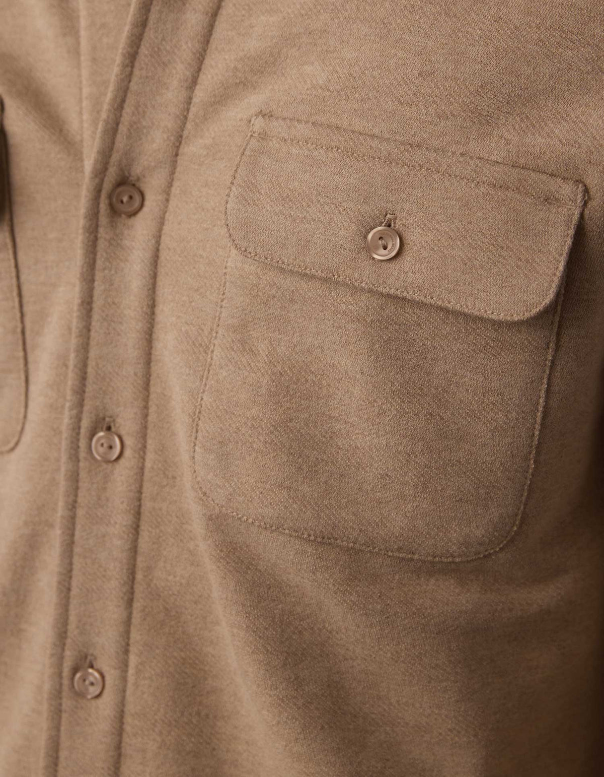 Textured Knit Shirt - Oat
