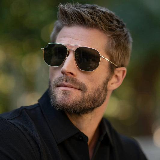 Emmett Polarized Sunglasses – Gold/Smoke Green