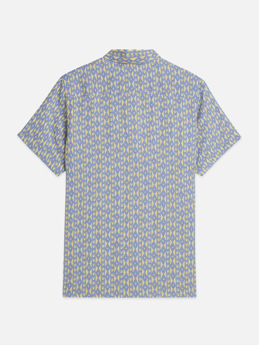 Printed Lined Regular-Fit S/S Shirt
