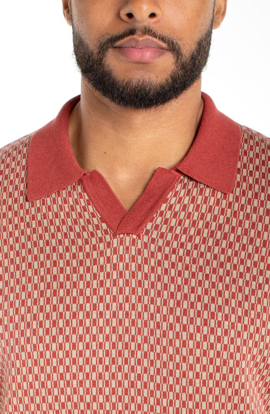 Johnny Collar Sweater Knit Polo