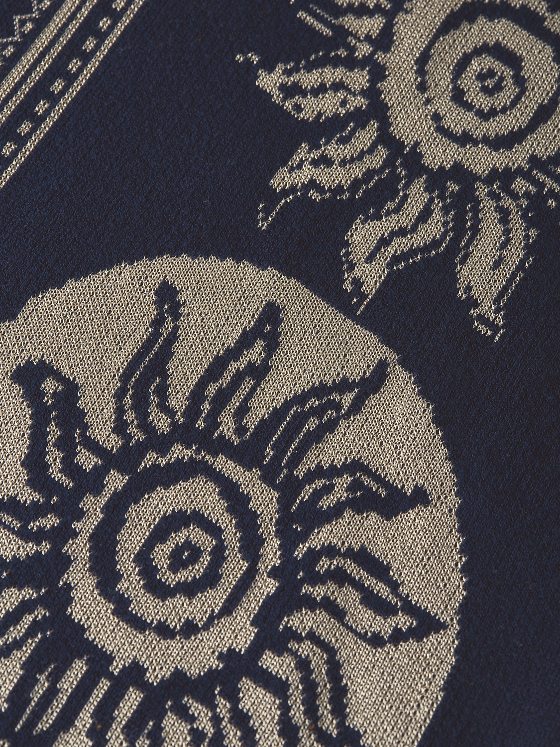 Jacquard Knit Short Sleeve Shirt