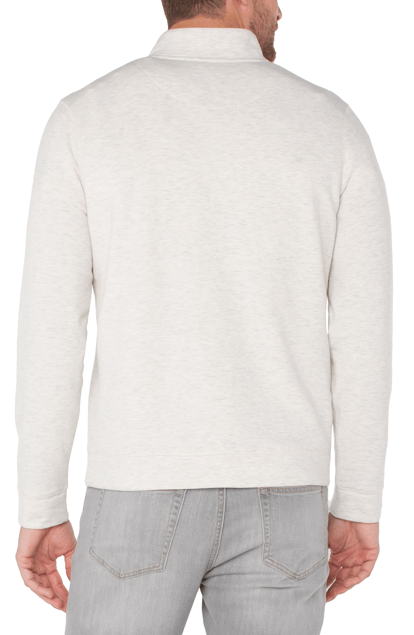 Mock Neck Button Placket Pullover