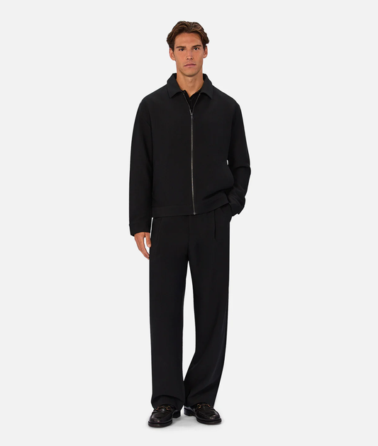 Lightweight Lusso Bomber Jacket - Black