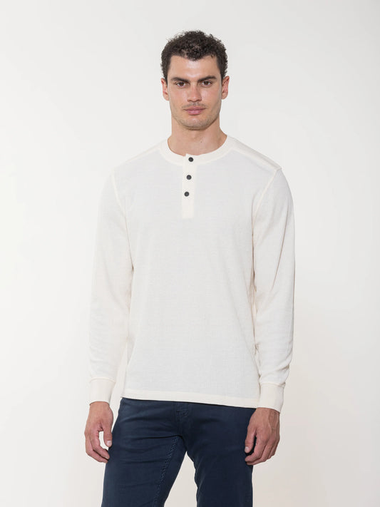 Waffle Long Sleeve Henley