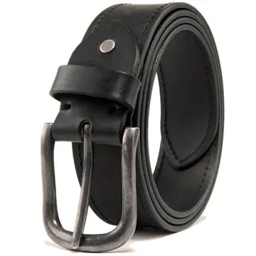 Men's Leather Belt - Black