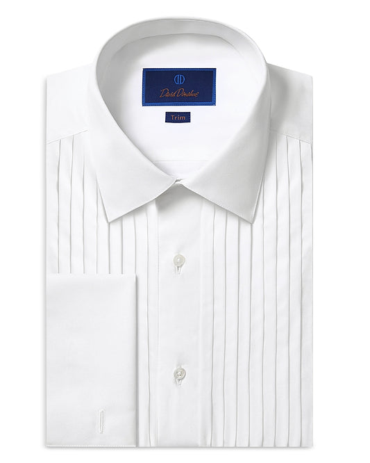 Trim Fit 18 Pleated Bib Front Formal Shirt
