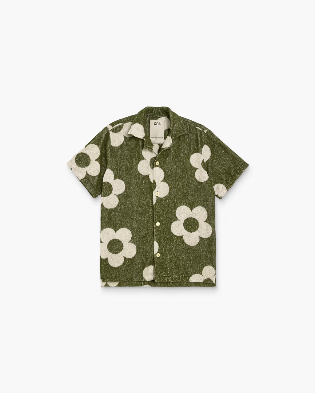Wodaem Floral Terry Resort Shirt