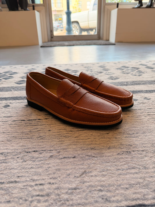 Worchester Bison Penny Loafer – Tan