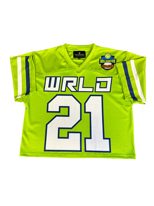 "Tropical Bowl” Jersey (Lime/Navy)