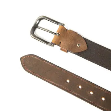Men's Leather Belt - Tobacco