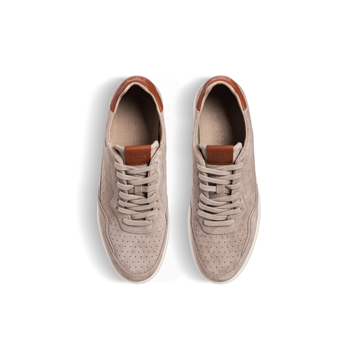 Haywood Suede Court Sneakers – Cobblestone