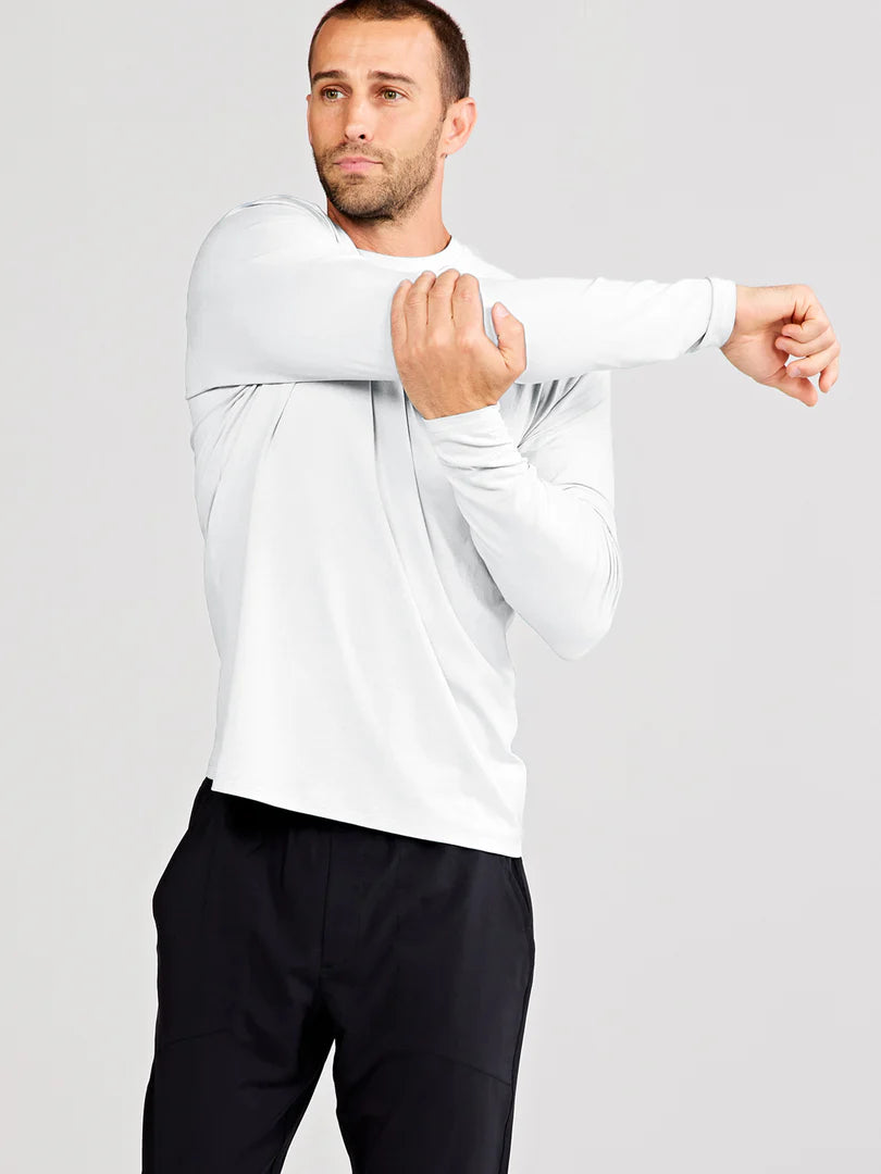 Carrollton Long Sleeve Fitness T-Shirt - White