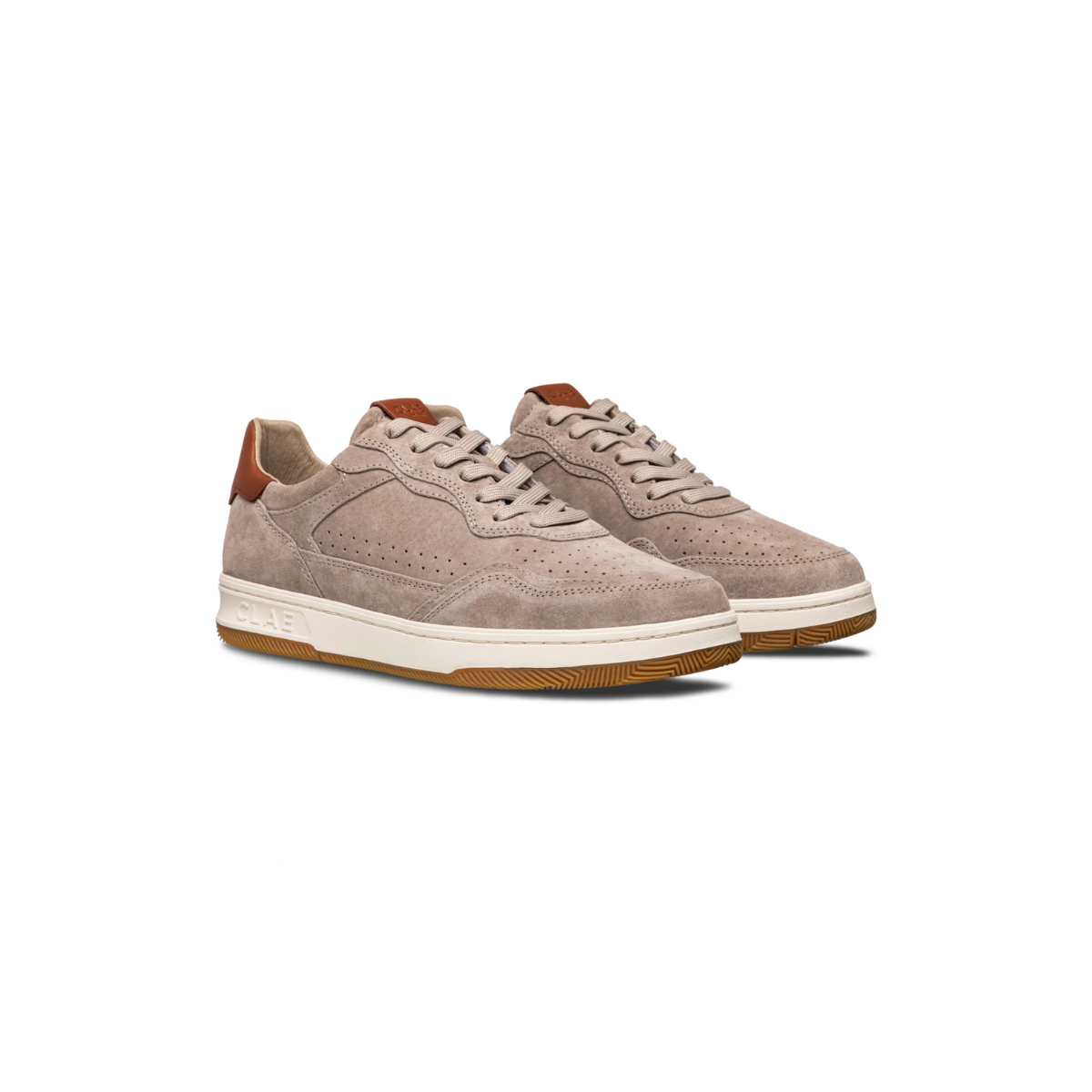 Haywood Suede Court Sneakers – Cobblestone