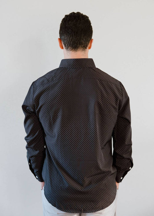 No-Tuck Long Sleeve Shirt (Dot)