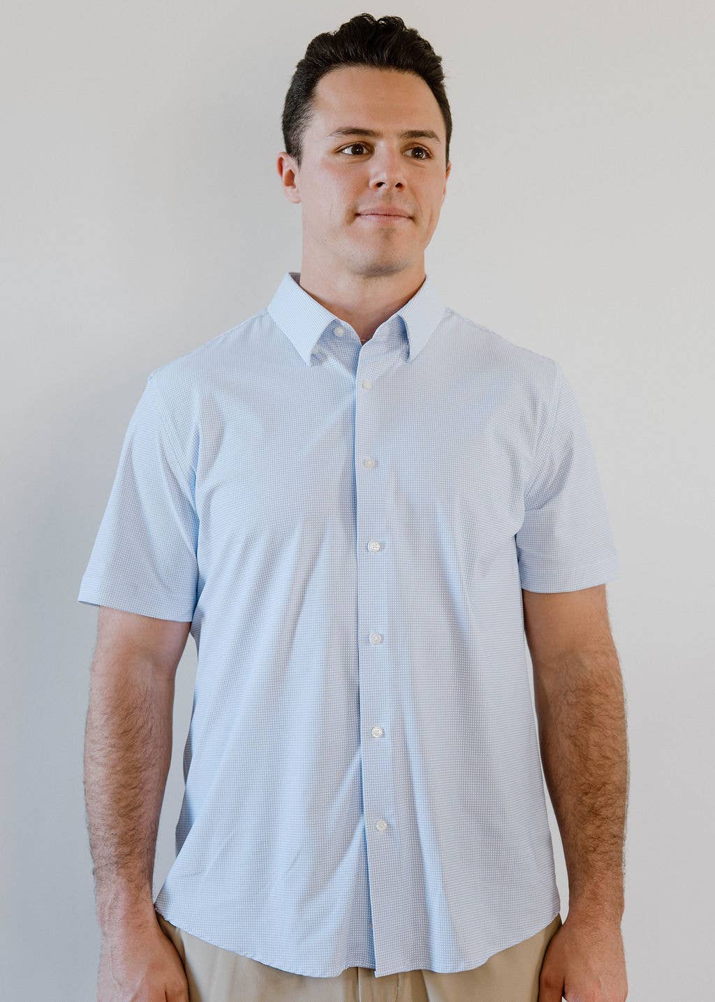 JD Buck Coastal Mini Check Performance Shirt