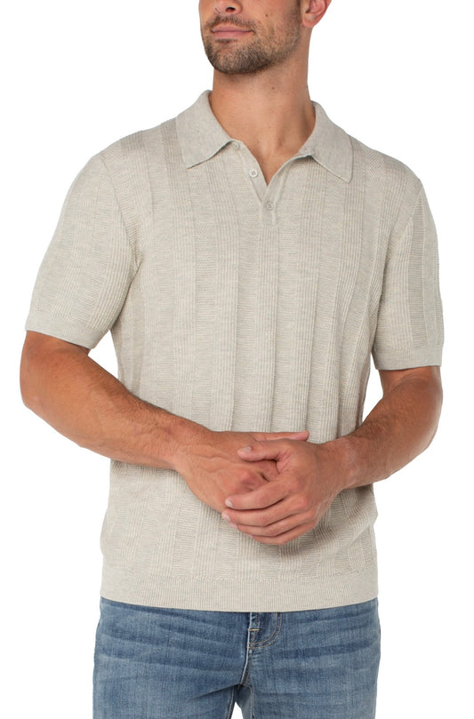 Short-Sleeve Sweater Knit Polo