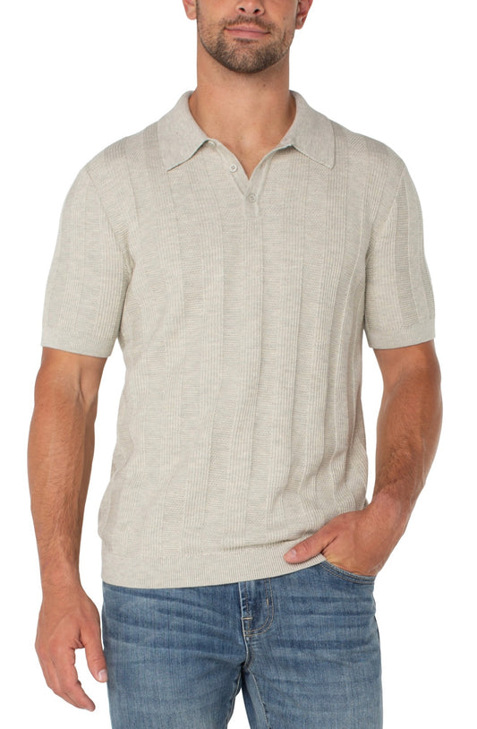 Short-Sleeve Sweater Knit Polo