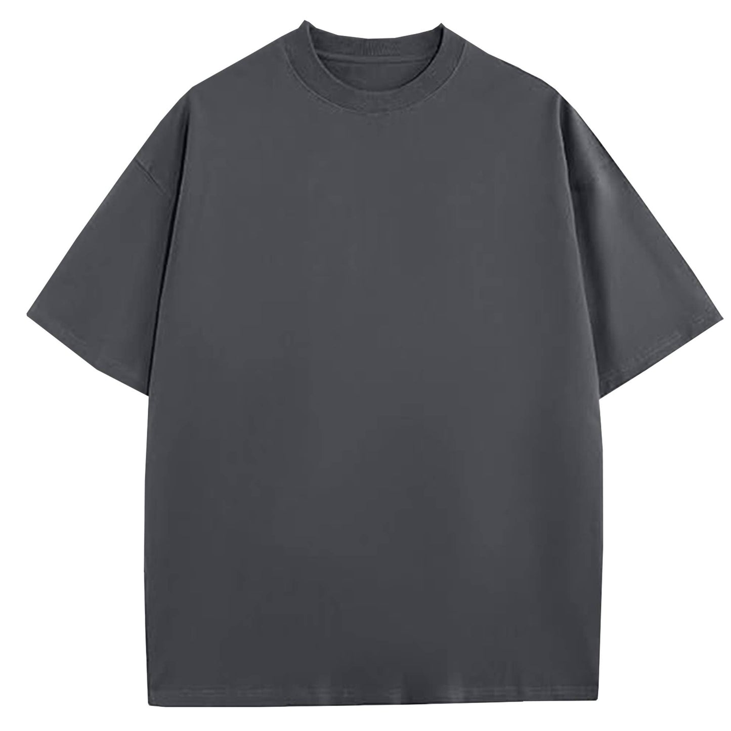Men’s Oversized Heavyweight Cotton T-Shirt - Dark Grey