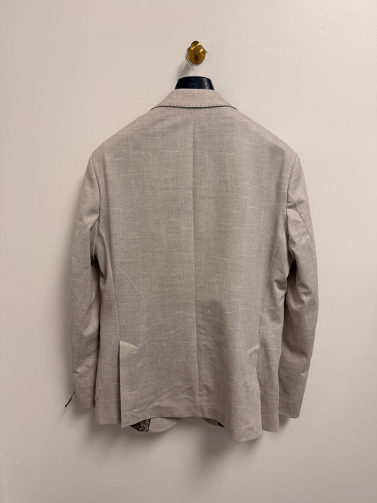 Melange Basketweave Knit Blazer