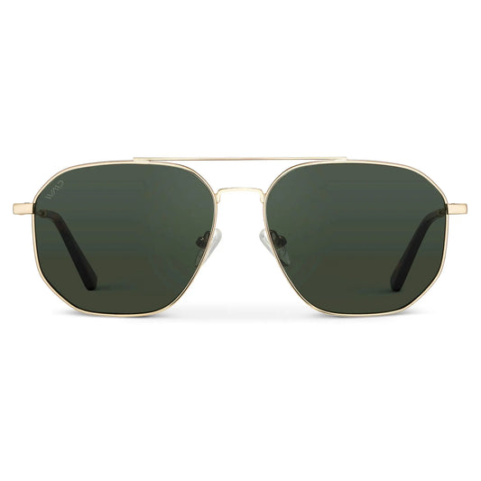 Emmett Polarized Sunglasses – Gold/Smoke Green