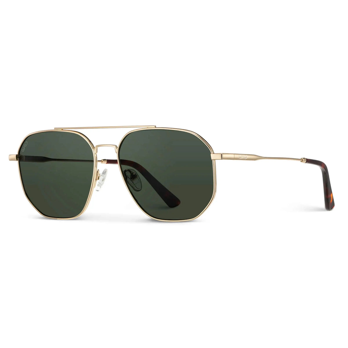 Emmett Polarized Sunglasses – Gold/Smoke Green