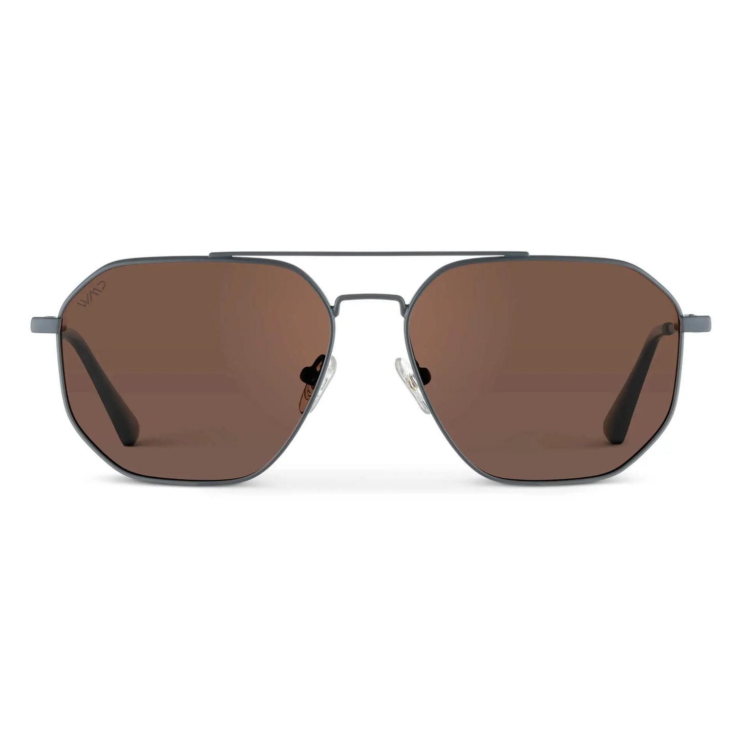 Emmett Aviator Polarized Sunglasses – Matte Graphite