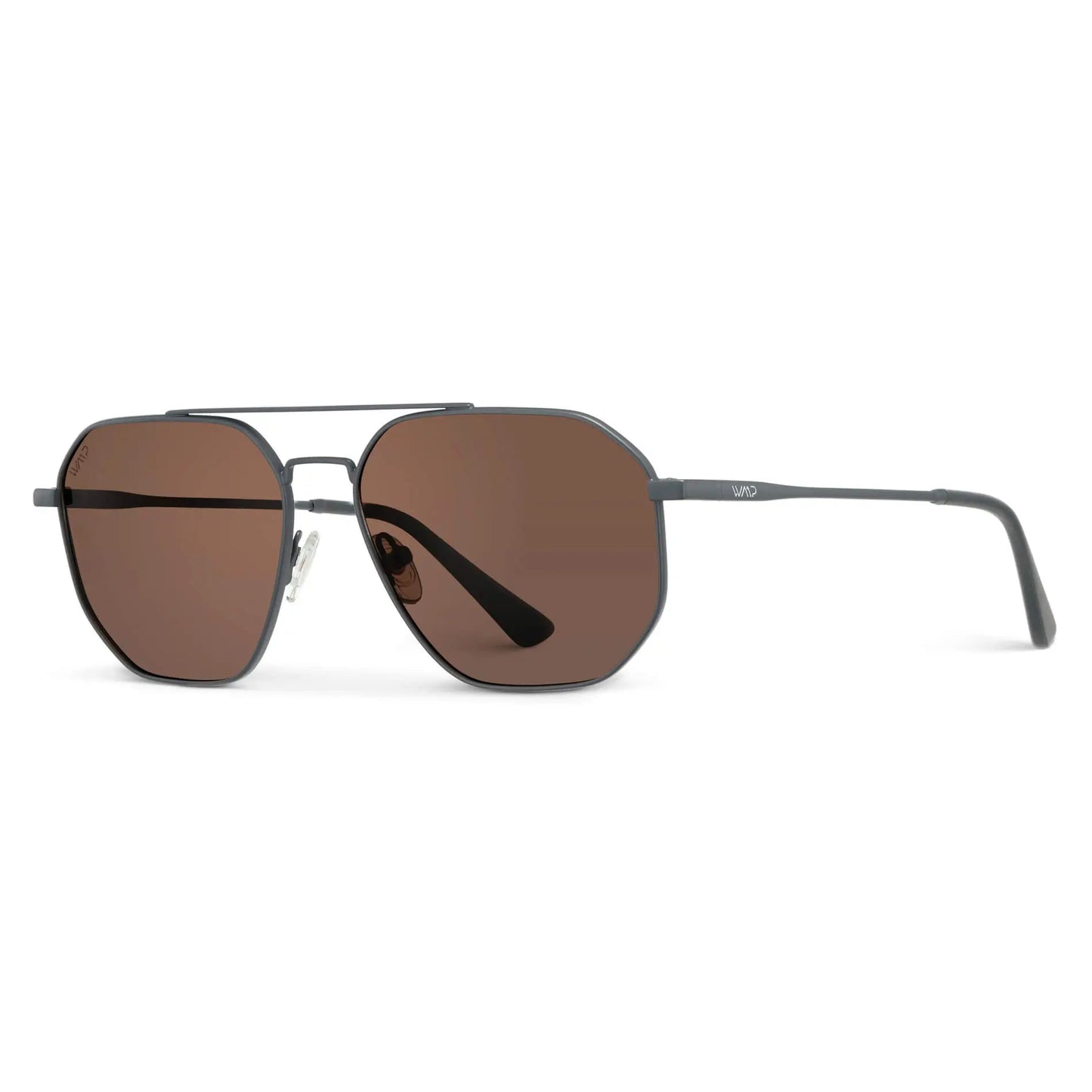 Emmett Aviator Polarized Sunglasses – Matte Graphite