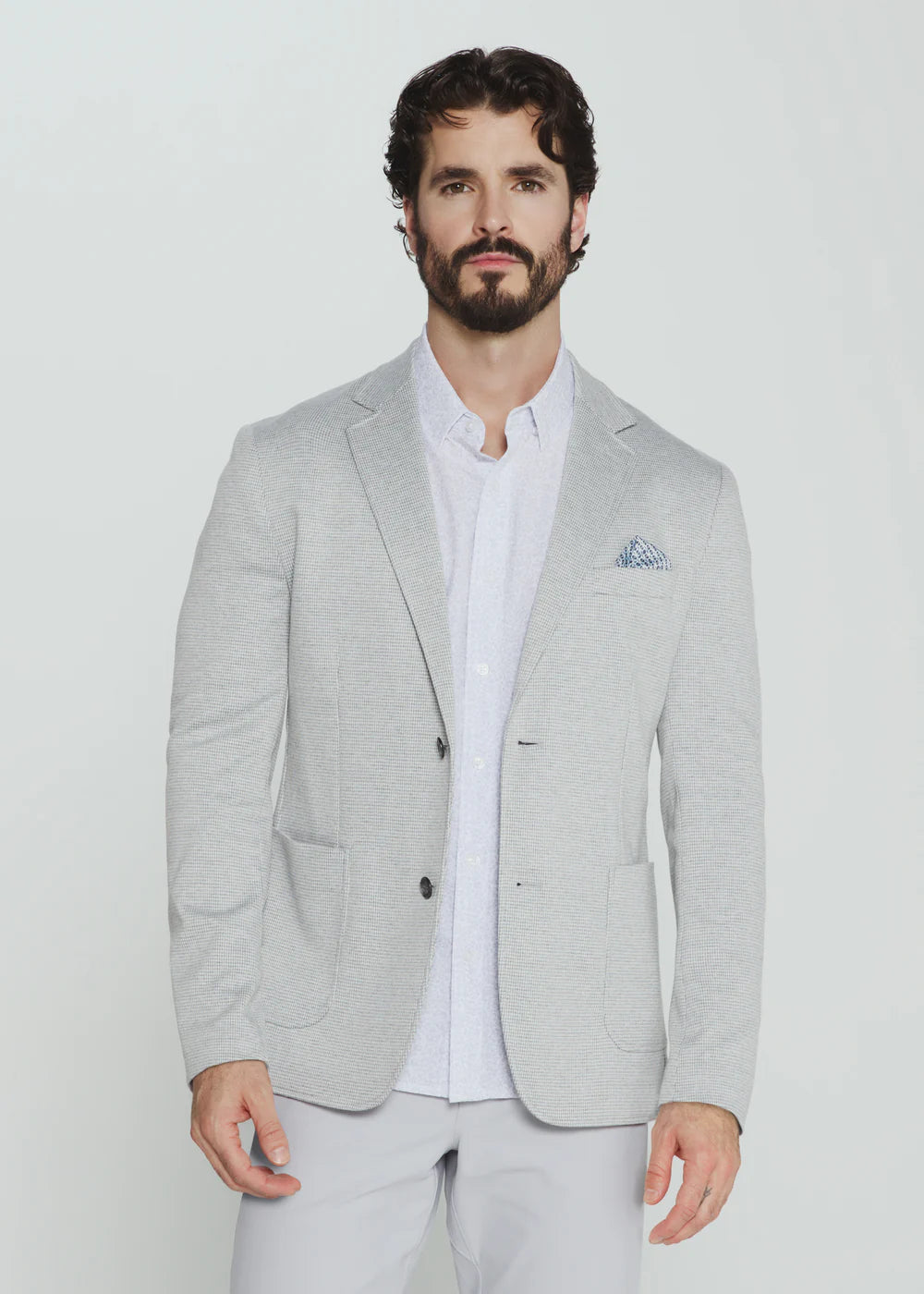 Westport Stretch Blazer – Light Grey