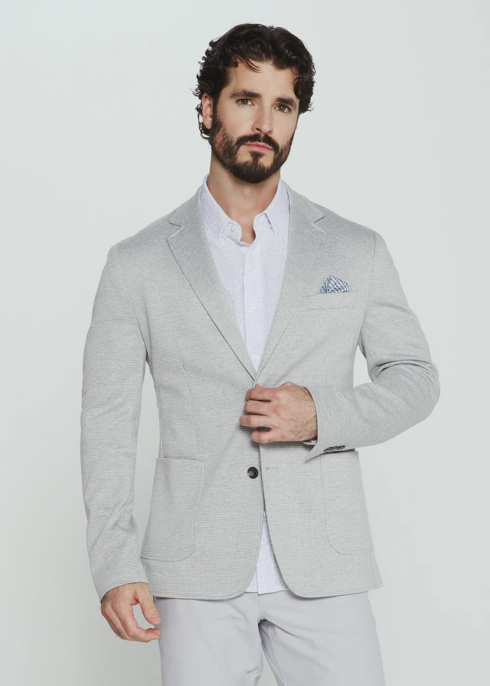 Westport Stretch Blazer – Light Grey