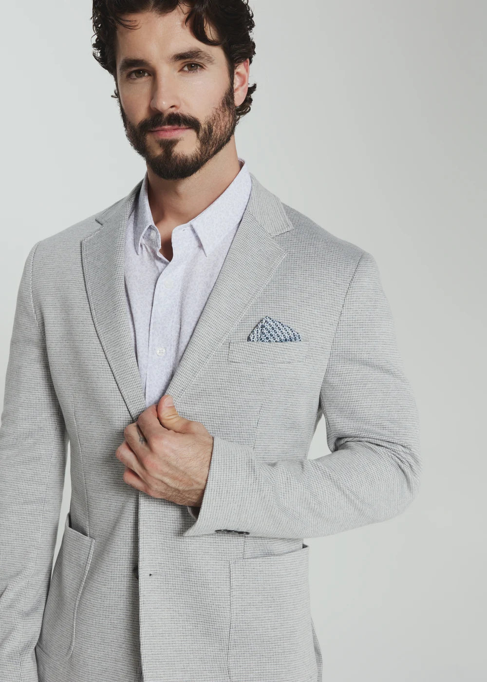Westport Stretch Blazer – Light Grey