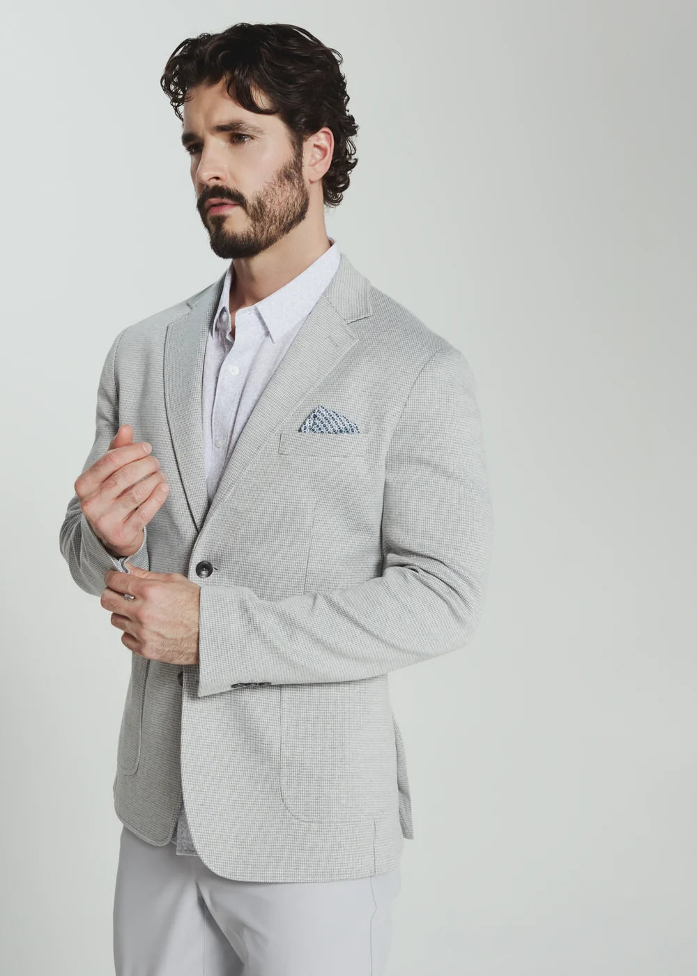 Westport Stretch Blazer – Light Grey