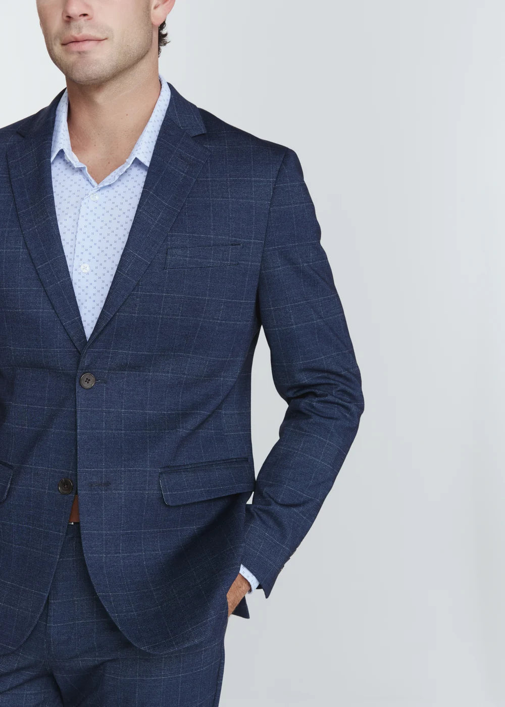 Alford Stretch Blazer - Navy