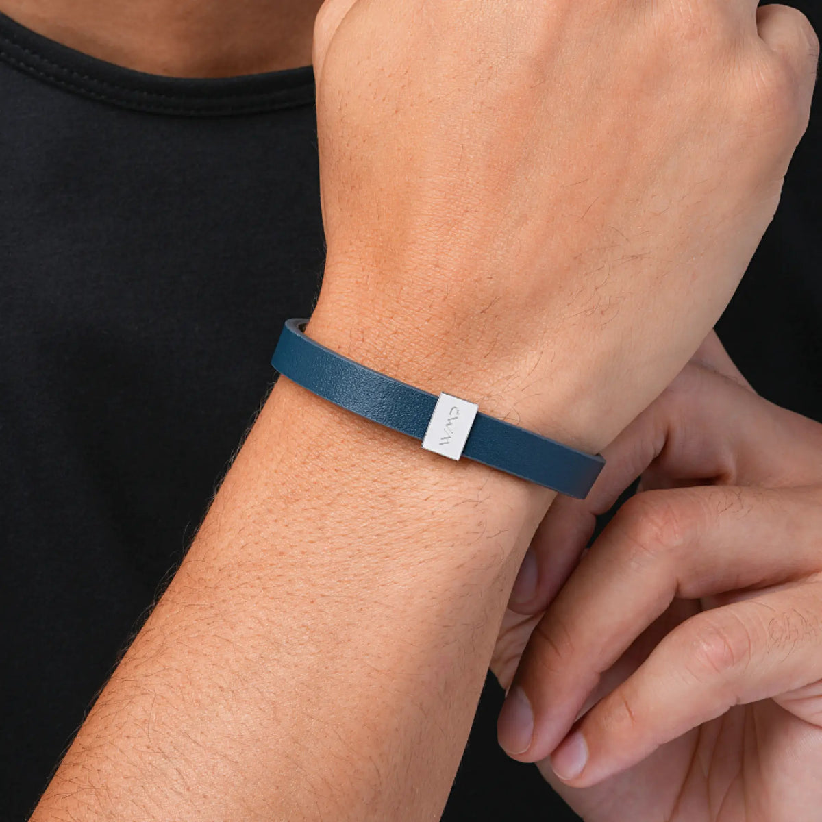 Bronx Bracelet – Silver/Navy